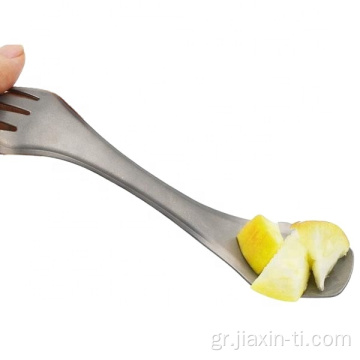 Titanium Spork Εξωτερική πιρούνι κουτάλι ταξιδιού